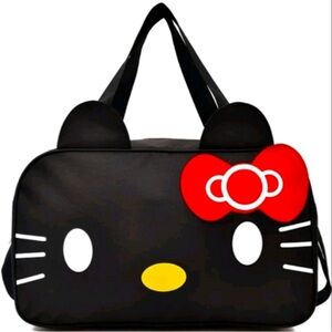 Hello Kitty Large Weekender Bag, Hello Kitty Duffle Bag, Gym Bag, Cat Bag